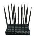 Cell Phone Jammer Block 3G, WiFi, 4glte, GSM, CDMA, Lojack Jammer for GSM800MHz+GSM900MHz+1800MHz+1900MHz+3G2100MHz+Gpsl1+Lojack, 14 Antennas Signal Blocker